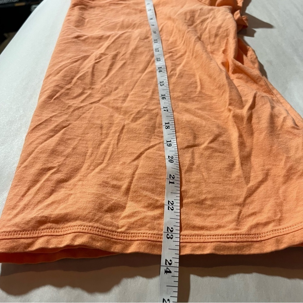 J. Jill Lot of Two Tees Vibrant Orange Whisper Cotton And Purple Rolled V-neck - Picture 14 of 16